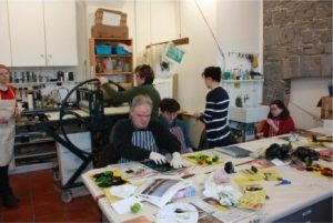 People involved in Screen Printing